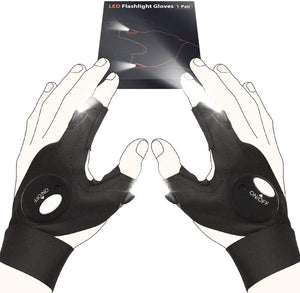 LED Flashlight Gloves Men's Stretchy Comfortable LED Gloves