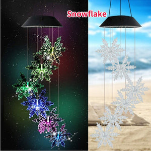 10 Style LED Solar Lights Wind Chimes Color Changing Waterproof Outdoor String Lights