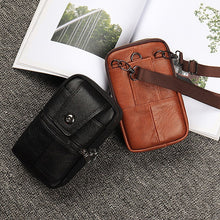 Load image into Gallery viewer, Men Travel Shoulder Bag Cell Phone Crossbody Purse Phone Holster Case