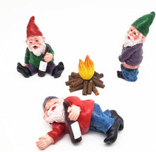 Load image into Gallery viewer, 4Pcs Mini Drunk Garden Gnome Dwarfs Funny Resin Statue Decoration
