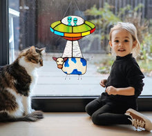 Load image into Gallery viewer, UFO Alien Cow Painted Acrylic Ornaments Window Home Decoration