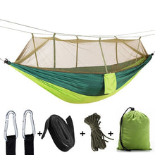 Load image into Gallery viewer, Outdoor Anti Mosquito Hammock Multifunctional with Mosquito Nets Hammock Super Light Portable Double Camping Air Tents