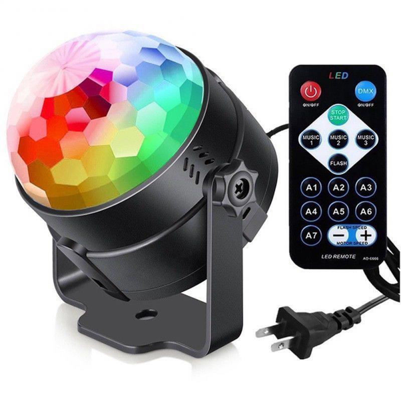 7 Color Strobe Led Disco Ball 3W Sound Control Laser Projector RGB Stage Light