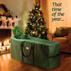 Christmas Tree Storage Bag (Canvas)  Xmas Tree Bag fits 8 FT Artificial dissembled Tree