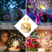 Load image into Gallery viewer, Star Projector Night Light Lamp 2 in 1 Kids Night Light Projector with Blutooth Music Speaker