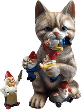 Load image into Gallery viewer, Mischievous Cat Garden Gnome Statue Figurine