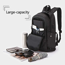 Load image into Gallery viewer, Anti-Theft Backpack with USB Charging Port and Earphone Port with Lock Slim Water Resistant Bag