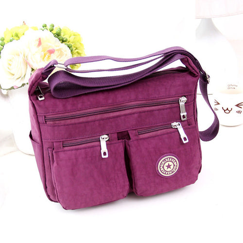 Women Casual Waterproof Outdoor Nylon Single-shoulder Travel Bag