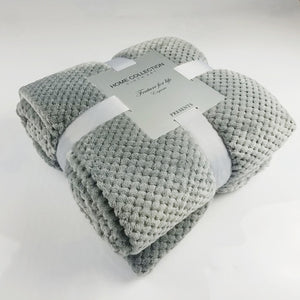 Soft Flannel Fleece Throw Blanket Mat for Sofa Bed