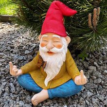 Load image into Gallery viewer, 9.25 Inch Tall Hand Painted Lawn Gnome Figurine Gnome Statue