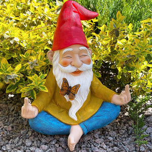9.25 Inch Tall Hand Painted Lawn Gnome Figurine Gnome Statue