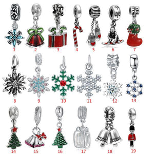 Christmas Advent Countdown Calendar Year DIY Bracelet Earrings Jewelry Set