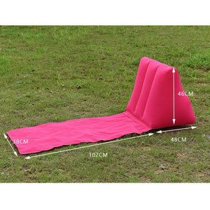 Beach Mat with Pillow PVC Inflatable Triangle Cushion