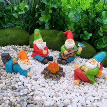 Load image into Gallery viewer, 5pcs Miniature Garden Gnomes Camping Gnome Kit