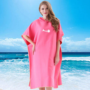 Adult Diving Suit Change Robes Poncho Quick-drying Hooded Towel Quick-drying Hooded