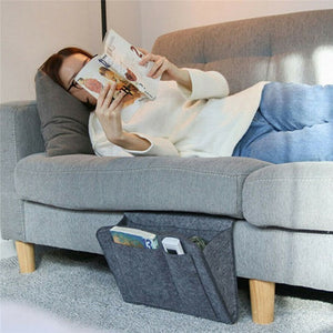 Felt Bedside Sofa Storage Bag Remote Book Mobile Phone Hanging Sundries Organizer