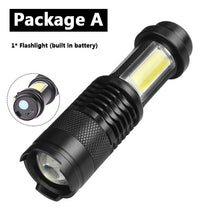 Load image into Gallery viewer, Rechargeable LED MINI Flashlight Zoom Waterproof Aluminum 3 Modes Torch