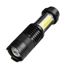 Load image into Gallery viewer, Rechargeable LED MINI Flashlight Zoom Waterproof Aluminum 3 Modes Torch