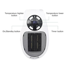 Load image into Gallery viewer, 400W Mini Space Heater Wall Outlet Electric Heater