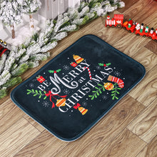 Load image into Gallery viewer, Christmas Door Mat Santa Claus Flannel Outdoor Carpet