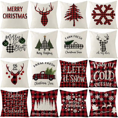 Christmas Pillow Cover Living room Decorative Pillows Christmas Cushion Cover