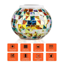 Load image into Gallery viewer, Waterproof Solar Table Color Changing Mosaic Glass Ball Lights