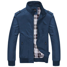 Load image into Gallery viewer, Mens Jackets Solid Color Stand Collar Slim Bomber Jackets
