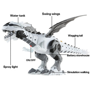 Electronic Pets Walking Spray Dinosaur Lighting Electric Toys for Kids Children