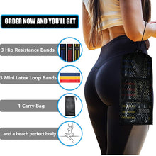 Load image into Gallery viewer, Fabric Booty Resistance Bands Hip Circle Exercise Cotton Bands Thigh Butt Squat Fitness Rubber Bands Elastic Workout Glute Loop