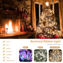 Load image into Gallery viewer, Fairy String Lights Waterproof 40 LED 4m Copper Wire Ribbon Bows Lights for Christmas