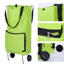 Load image into Gallery viewer, Foldable Multifunction Shopping Bag Cart Tug Trolley Case Wheels Reusable