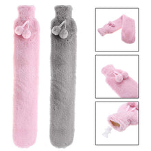 Load image into Gallery viewer, 72cm Extra Long Hot Water Bottles Faux Fur Cover Winter Warm Water Bottle Protective Heat Cold-proof Cosy Gift