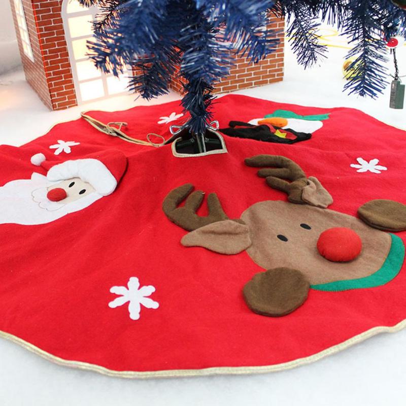 Red Christmas Tree decoration Carpet Party Ornaments