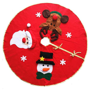 Red Christmas Tree decoration Carpet Party Ornaments