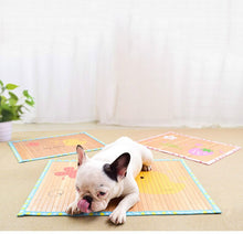 Load image into Gallery viewer, Pet Dog Mat Bamboo Mat Bite-resistant Dog Mat Summer Sleeping Cooling Mat