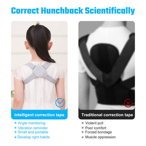 Electric Posture Corrector Back Brace Spine Stretcher Lumbar Vibration Massager