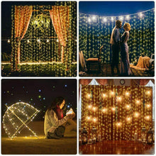 Load image into Gallery viewer, Christmas Lights Curtain Garland Decorations