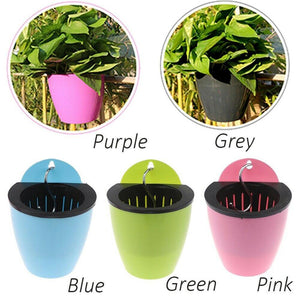 Self Watering Multi Color Hanging Planter with Hook