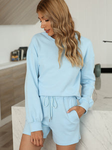Women's Comfortable Pajamas Two-Piece Suit with Pockets