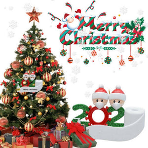 Christmas Party Decoration Gift Santa Claus With Mask Personalized Xmas Tree Ornament