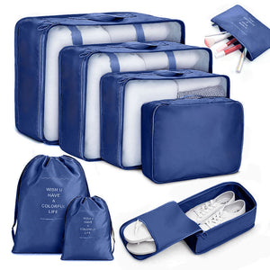 8pcs Travel Home Clothes Quilt Blanket Storage Bag Set