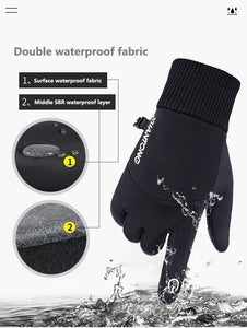 Outdoor Sports Gloves Touch Screen Men Driving Motorcycle Snowboard Gloves