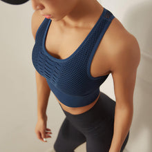 Load image into Gallery viewer, Seamless Sports Bra Top Fitness Women Racerback Running Crop