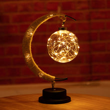 Load image into Gallery viewer, USB LED Moon Sepak Takraw Lamp Handmade Sleeping Lantern Light