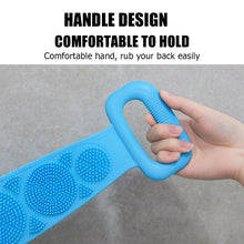 Load image into Gallery viewer, Silicone Back Scrubber Body Exfoliating Massage For Shower Strap