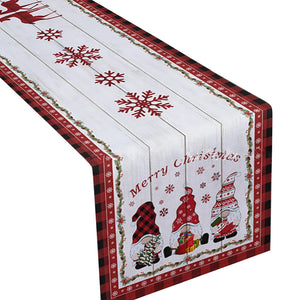 Gnome Snowflake Decoration Table Runner