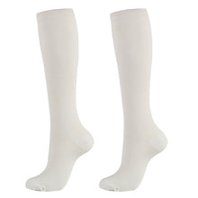 Load image into Gallery viewer, Pressure Compression Stockings Unisex Solid Color Thigh High Socks Nylon Long Socks