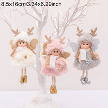 Load image into Gallery viewer, Plush Angel Girl Doll Christmas Tree Hanging Ornaments