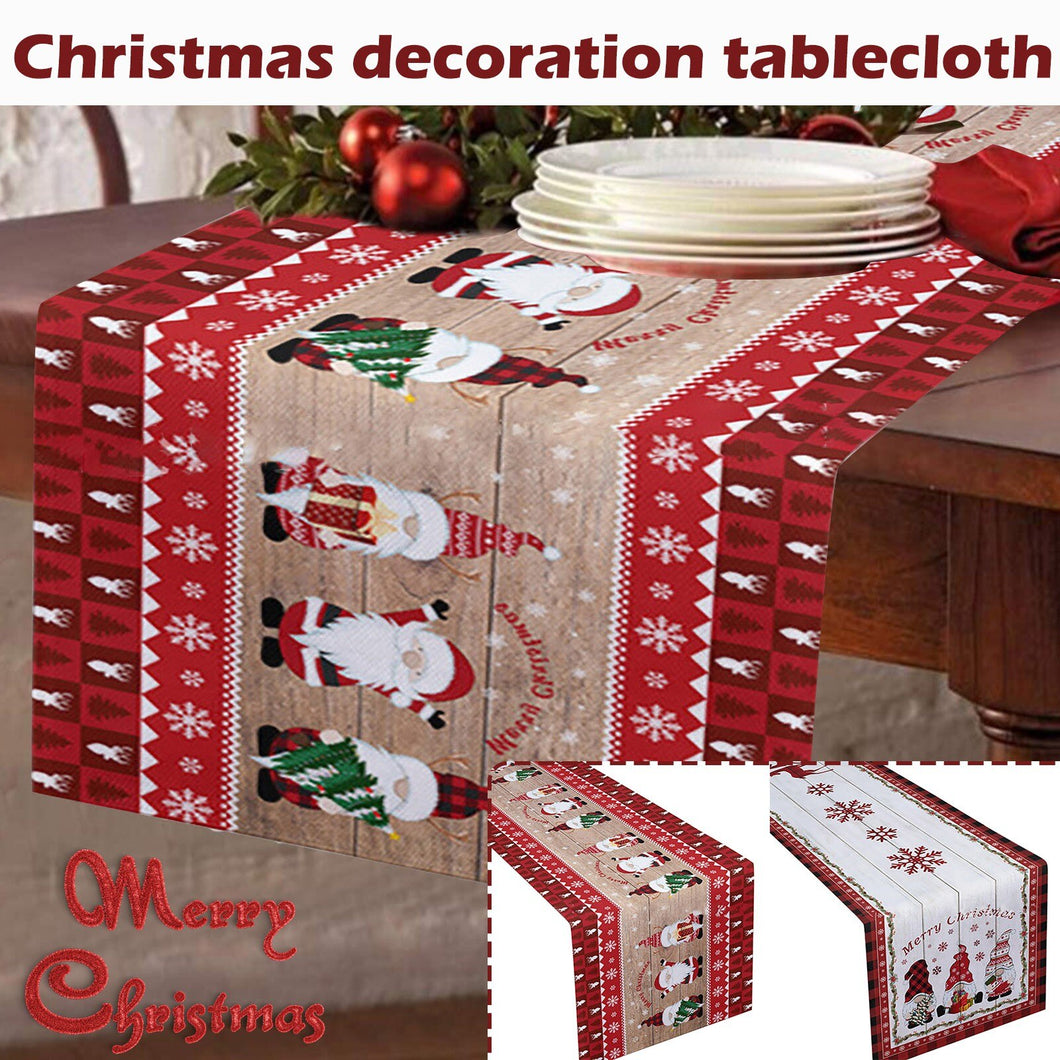 Gnome Snowflake Decoration Table Runner