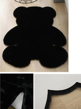 Load image into Gallery viewer, Soft Area Rug Bear Shape Faux Fur Fluffy Carpet